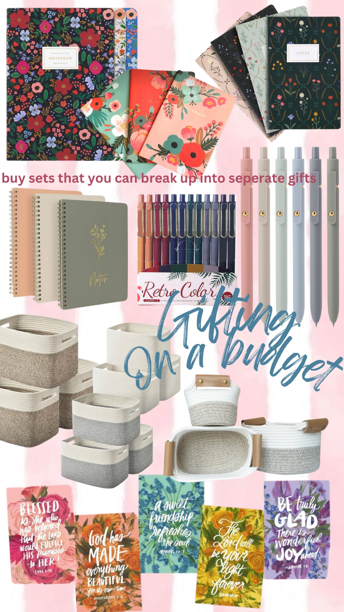 Gifting on a budget tip: If you buys sets of items, you can break them up into seperate gifts. That way you can still make a gift personalized, special, and budget friendly.

#LTKGiftGuide #LTKStyleTip #LTKSaleAlert