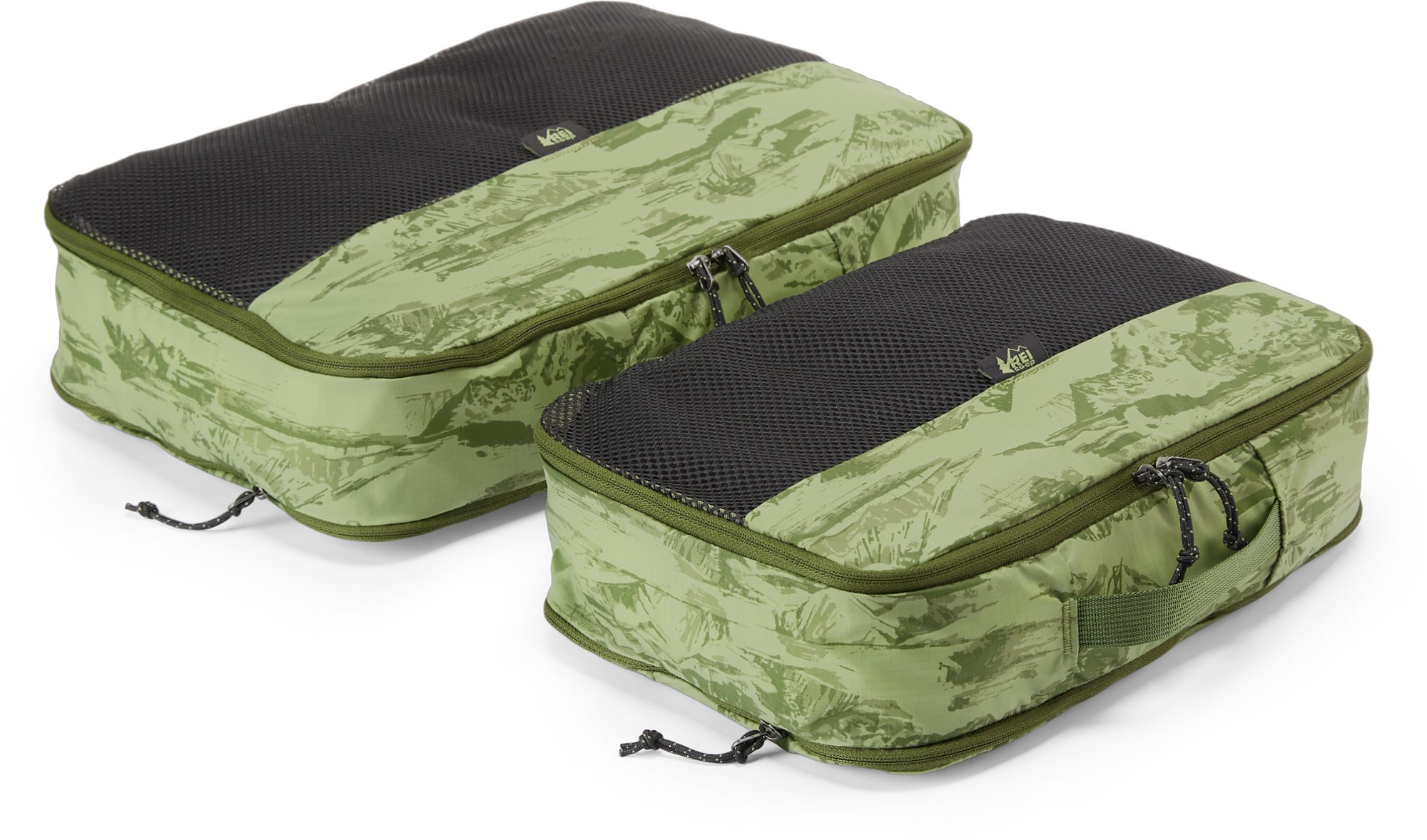 REI Co-op Expandable Packing Cube Set - Medium/Large Green | REI