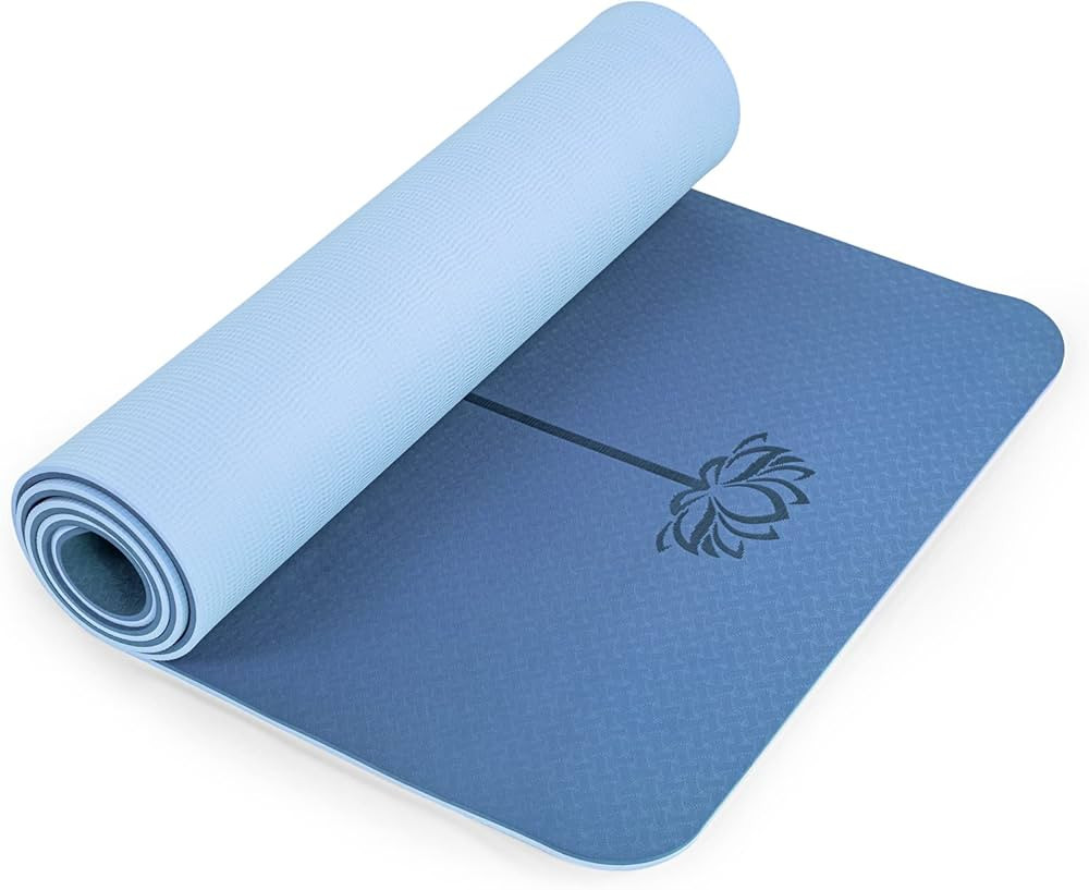 Yoga Mat Non Slip, Pilates Fitness Mats, Eco Friendly, Anti-Tear 1/4" Thick Yoga Mats for Women, ... | Amazon (US)