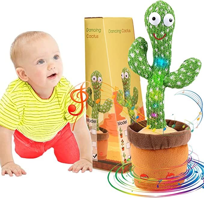 Emoin Dancing Cactus Baby Toys 6 to 12 Months, Talking Cactus Toys Repeats What You Say Baby Boy ... | Amazon (US)