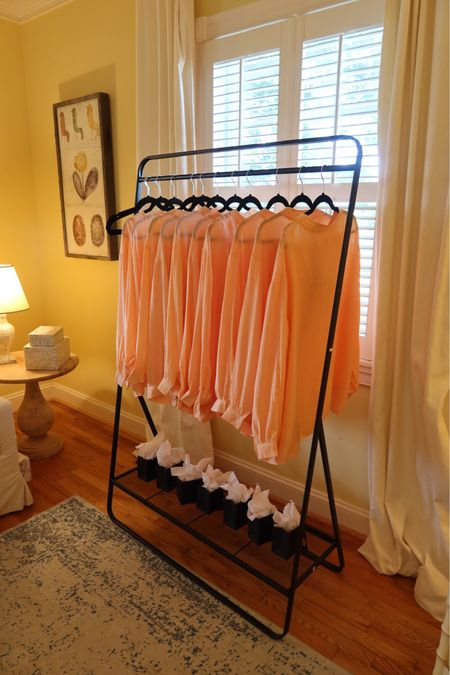 Dress rack for bridesmaids getting ready outfits and dresses!

#LTKwedding