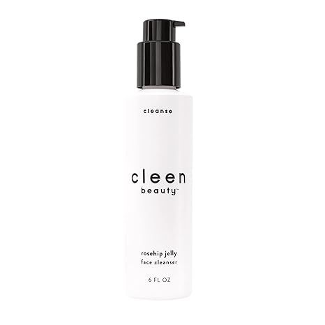 Cleen Beauty Rosehip Jelly Face Cleanser | Jelly Facial Cleanser with Rosehip Oil & Rose Water | ... | Amazon (US)