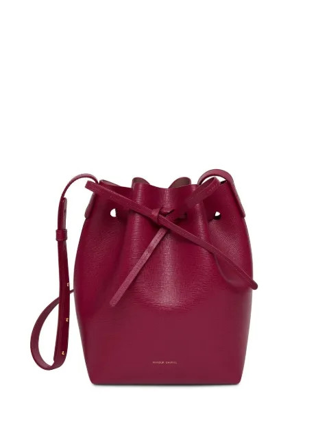 Mansur Gavriel Mini Leather Bucket Bag - Farfetch | Farfetch Global
