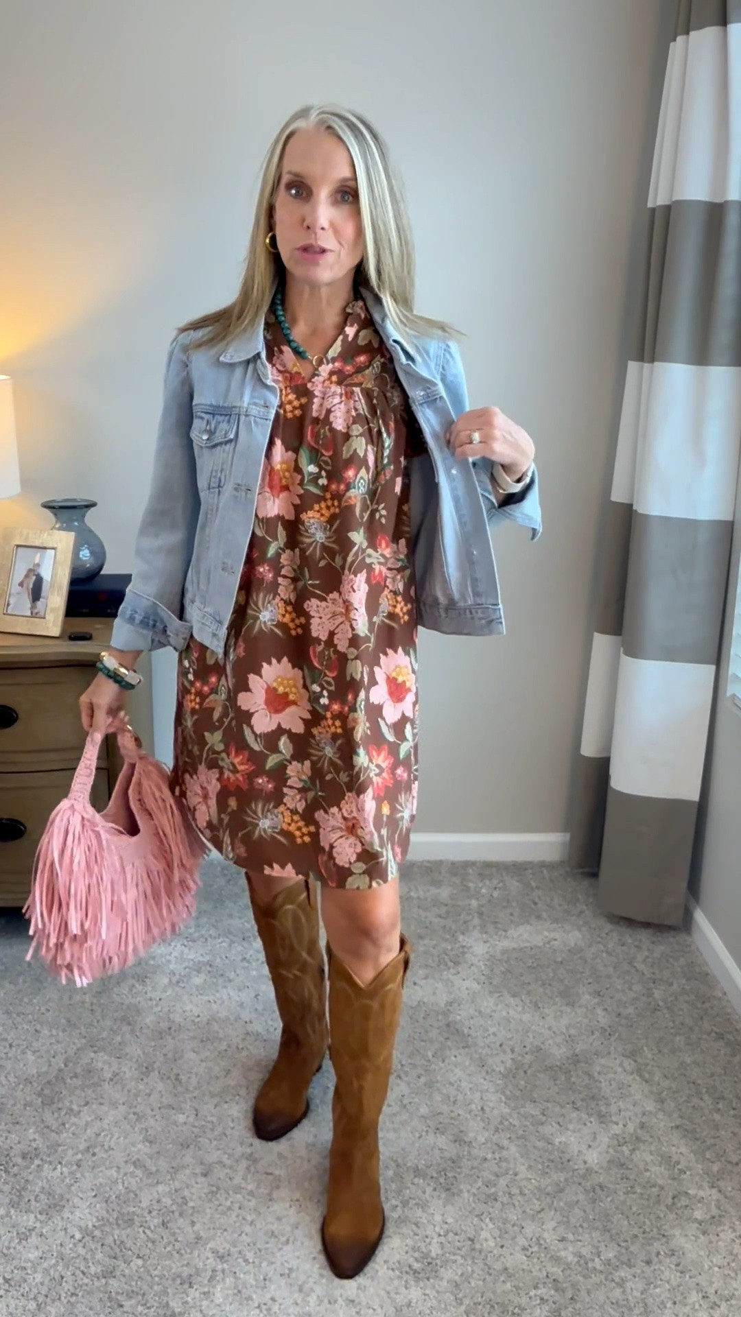 Wearing XS in this darling dress. Looks cute with boots and a denim jacket.

#LTKdayinmylife #LTKootd #LTKOver40