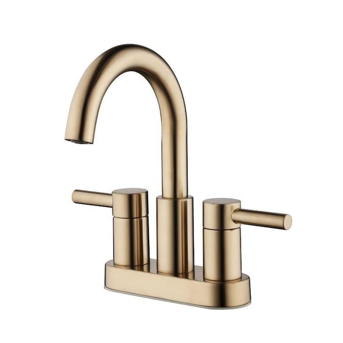 Jacuzzi Duncan Brushed Bronze 2-handle 4-in Centerset WaterSense Bathroom Sink Faucet with Drain ... | Walmart (US)