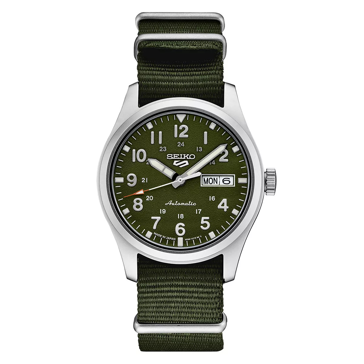 Seiko Men's 5 Sports Stainless Steel Green Dial Watch - SRPG33 | Kohl's