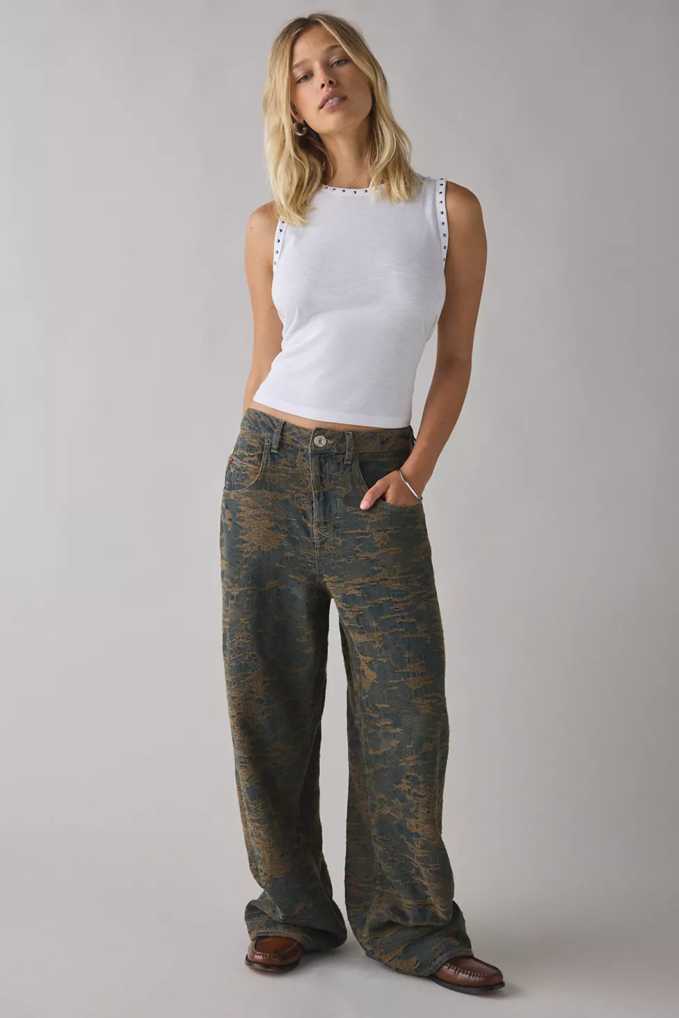 BDG Jaya Printed Baggy Boyfriend Jean | Urban Outfitters (US and RoW)