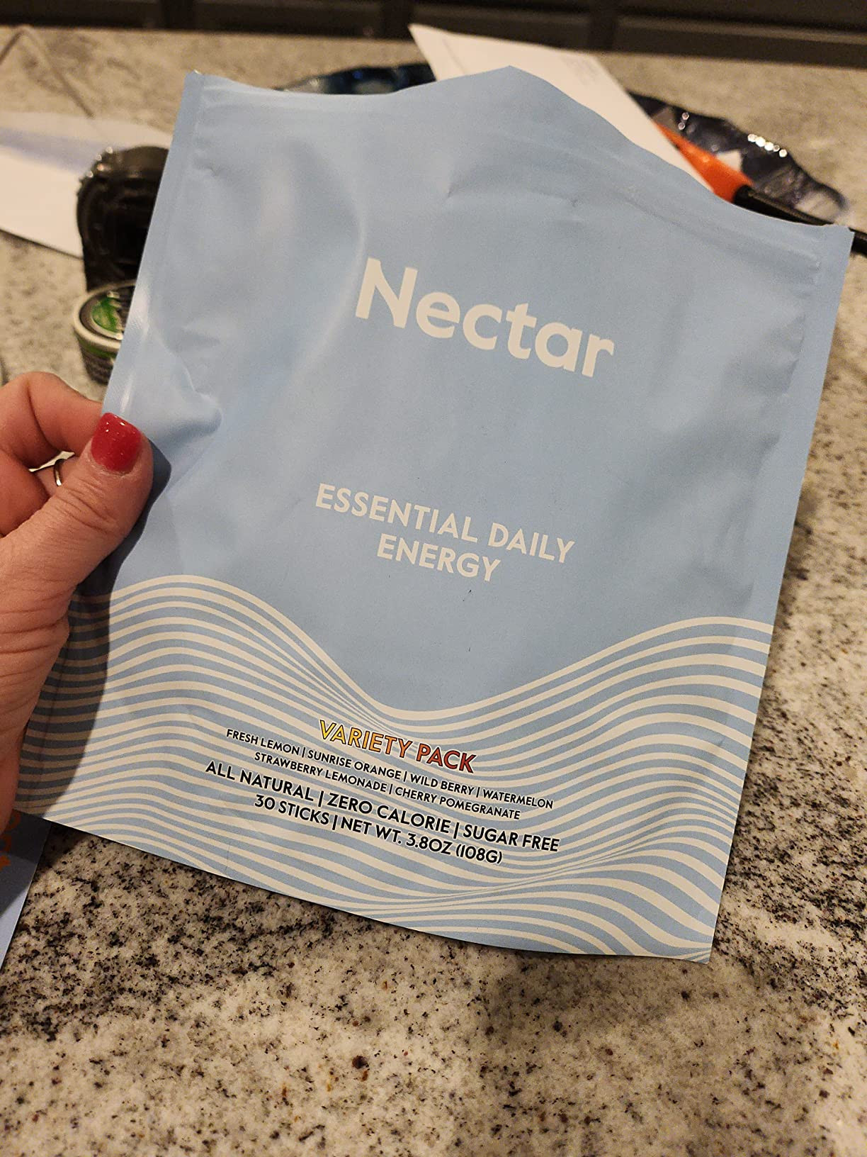 Nectar Energy Booster - Organic Caffeine, B12 & Electrolytes - Sugar Free & Zero Calorie – Healthy Coffee, Energy Drink & Soda Alternative – Hydration & Energy Supplement (Straw. Lemonade 30 Packets) | Amazon (US)