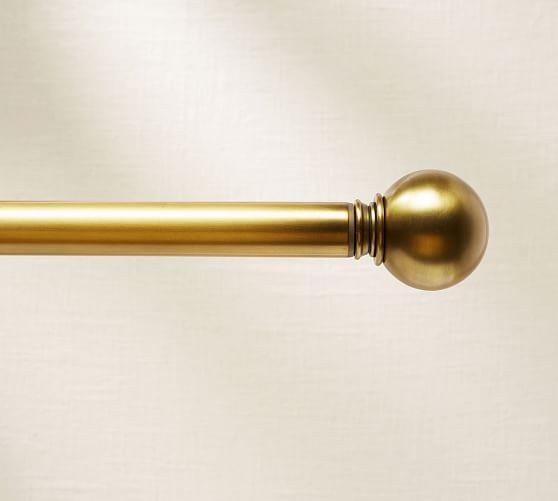 PB Standard Ball Finial, Set of 2 - Brass Finish | Pottery Barn (US)