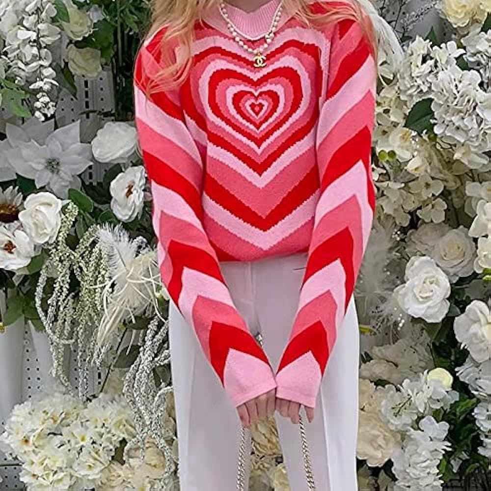 Heart Print Sweater | Amazon Winter Fashion | Amazon (US)