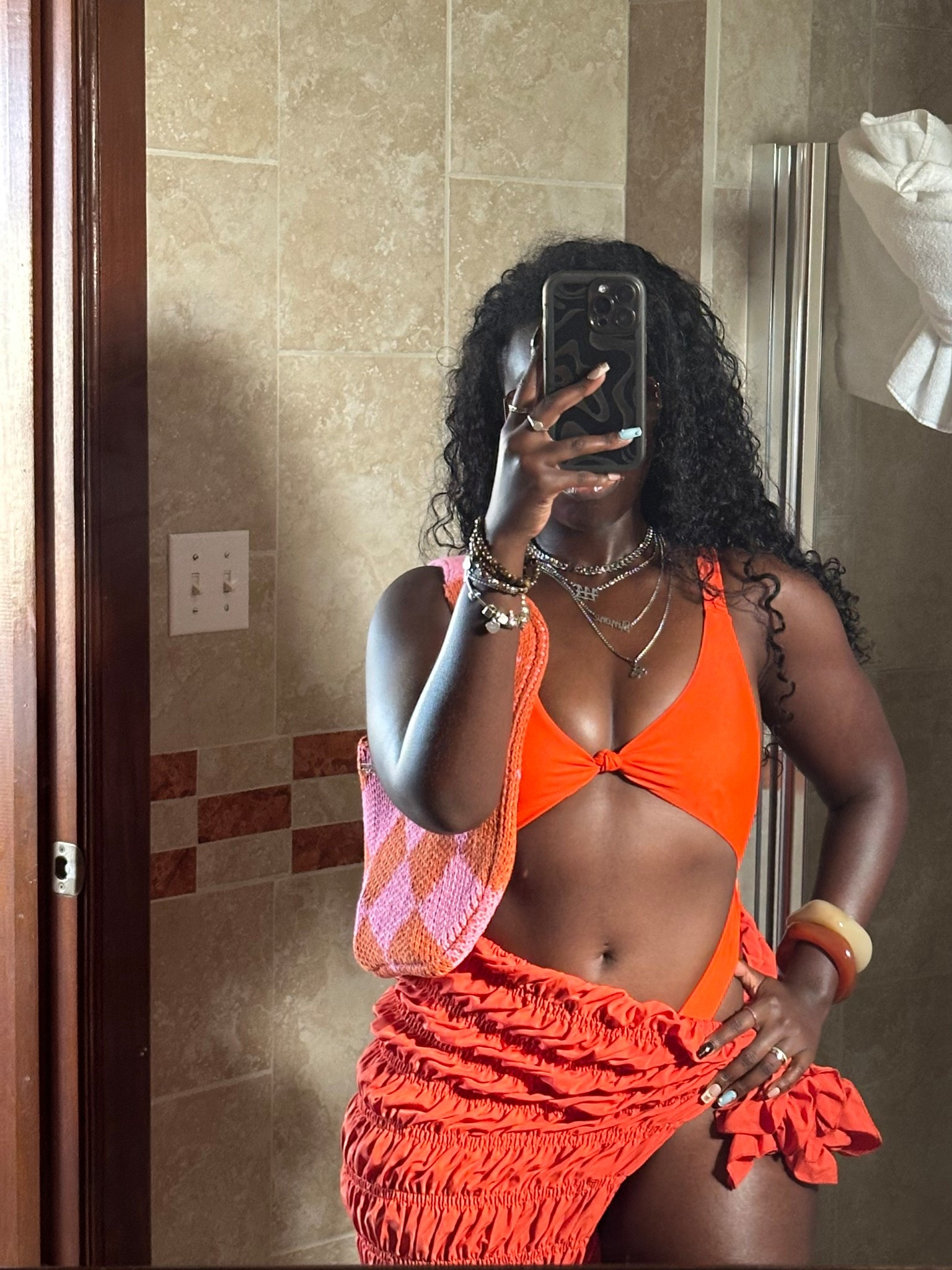 All orange to sit poolside on vacation 🧡🍊Orange

#LTKSwim #LTKSeasonal #LTKFindsUnder50