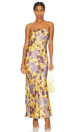 Moondance Strapless Dress in Golden Violet | Revolve Clothing (Global)