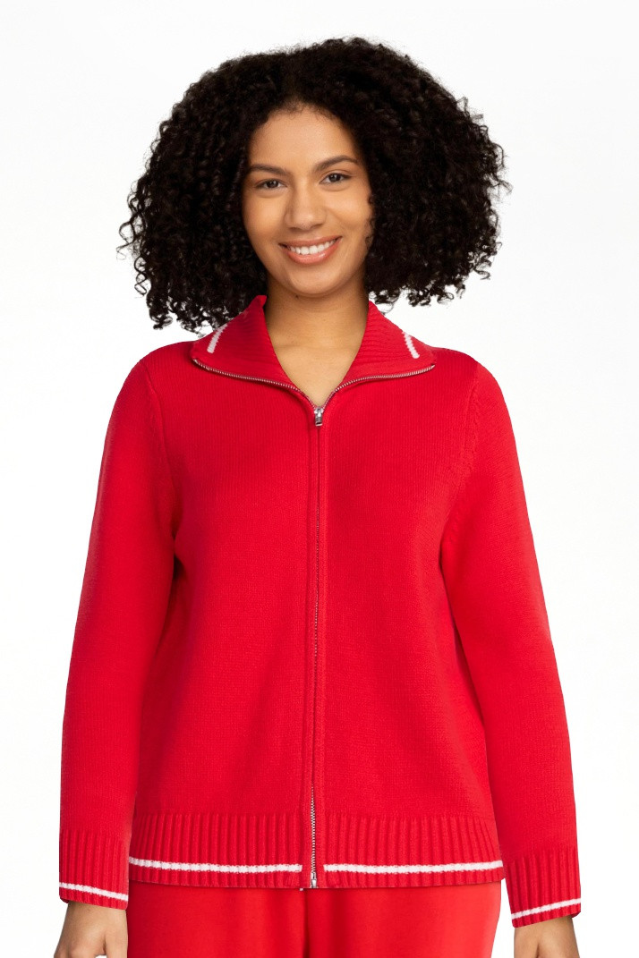 Free Assembly Women's Zip Front Sweater with Long Sleeves, Midweight, Sizes XS-XXL | Walmart (US)