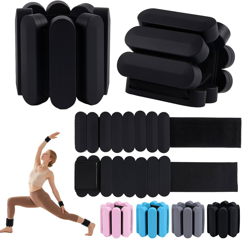 Wrist Weights – Adjustable Ankle Wrist Weights for Women & Men – Set of Weighted Bangles 2 lb... | Amazon (US)