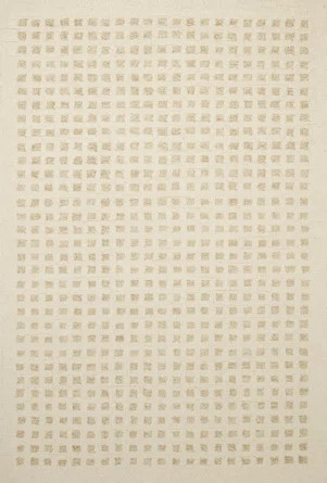 Chris Loves Julia x Loloi Polly Checkered Hand Tufted Jute/Sisal/Wool Ivory/Natural Area Rug | Wayfair North America