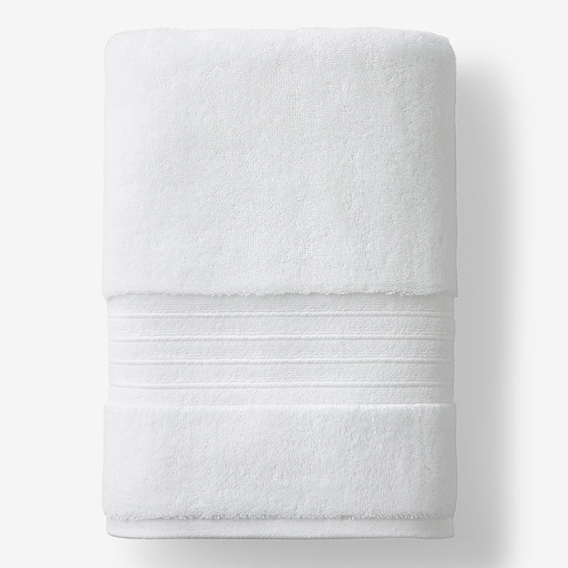Mirage Aegean Cotton Bath Sheet - White | The Company Store