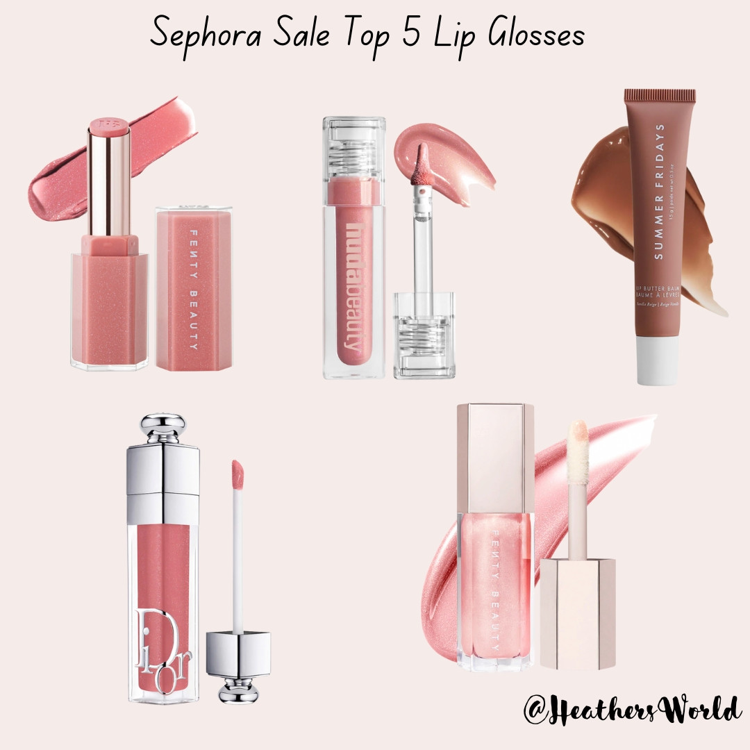Sephora Sale: Top 5 Lip Glosses 

#sephorasale #makeup #fentybeauty #hudabeauty #summerfridays  

 #LTKbeauty #LTKsale