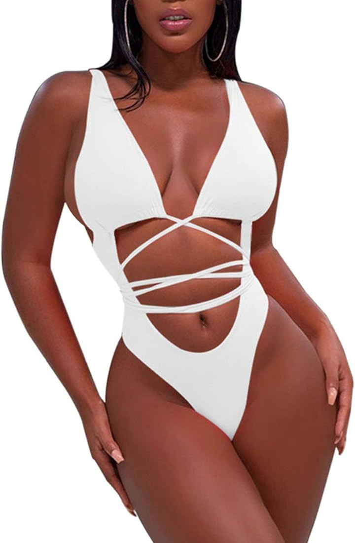 Sovoyontee Women's Sexy One Piece Swimsuits Bikini Bathing Suit | Amazon (US)