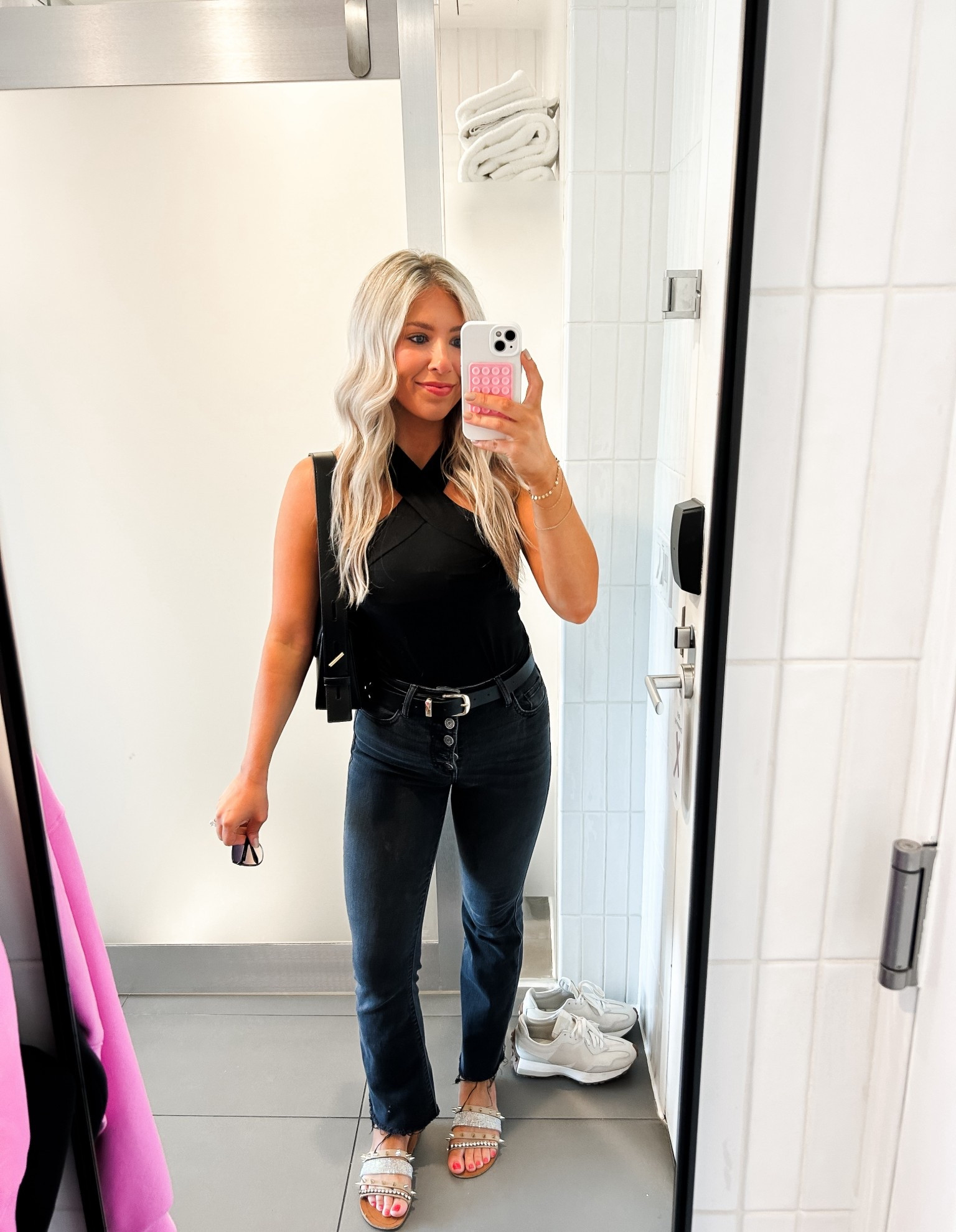 All black everything 🖤 cutest date night casual / comfy fit! 

#LTKSeasonal #LTKxVICI #LTKFindsUnder50