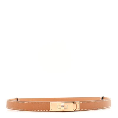 Epsom Kelly Belt Gold | FASHIONPHILE (US)