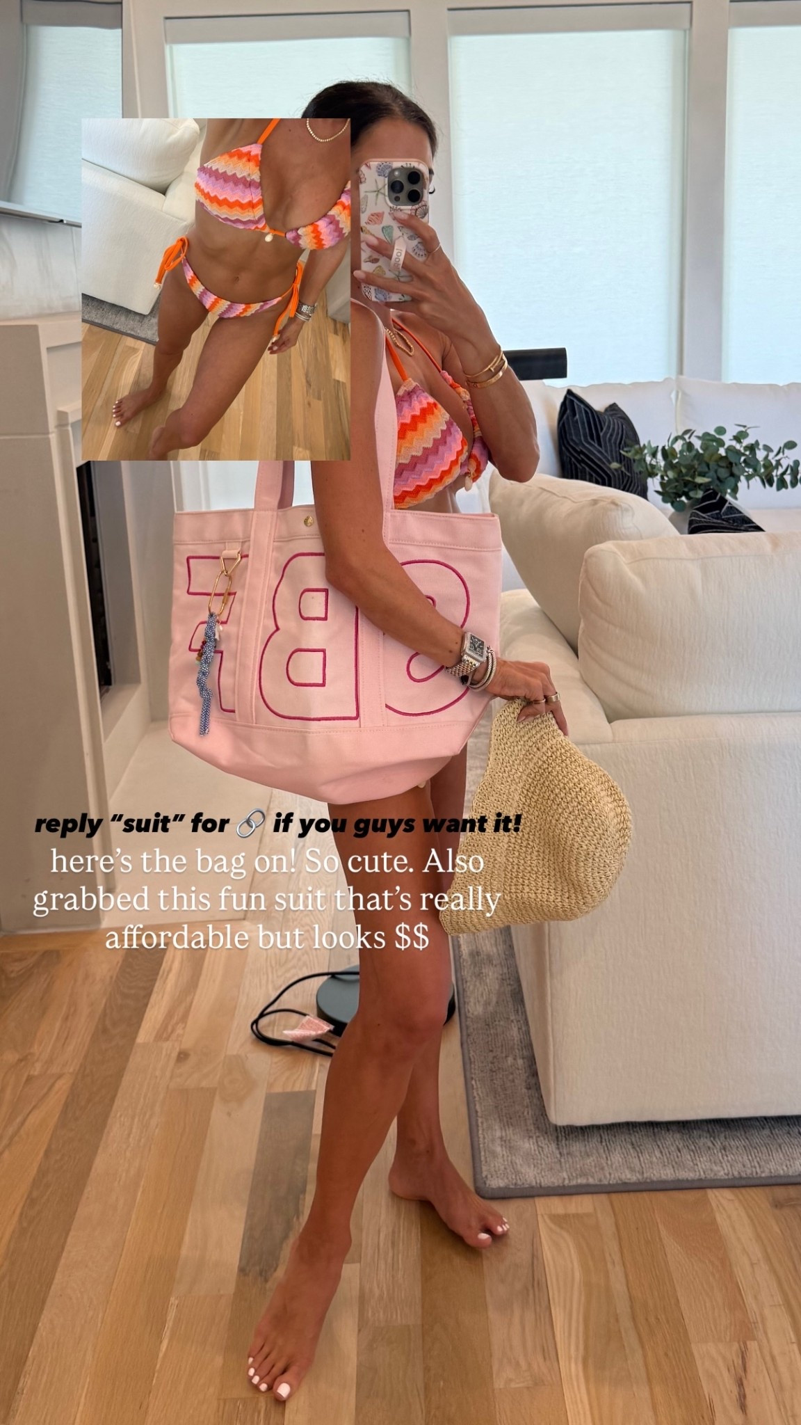 here’s the bag on! So cute. Also grabbed this fun suit that’s really affordable but looks $$ Amazon bikini swimsuit summer vacation

#LTKSaleAlert #LTKSwim #LTKootd