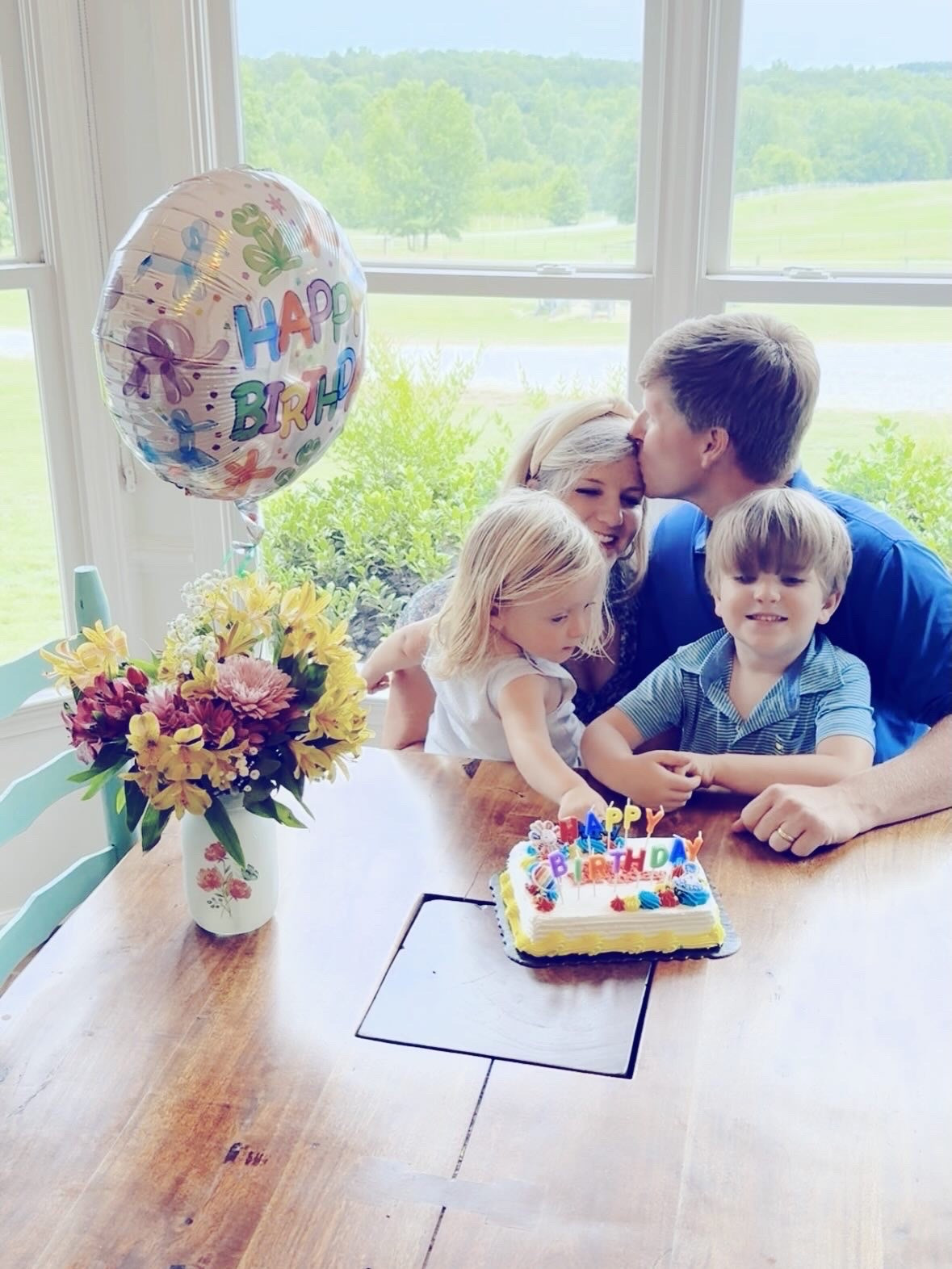 b i r t h d a y  c a m e r a  r o l l 🎂👶🏼🧋🌼💗🪻🪑🧺🐓🤱🌳🌾🍚🍽️🍰🕯️ - from waking up to breakfast 🧇 in bed 🛌, flowers 🌸, the cutest cake 🎂 balloon 🎈 and cards 💌, the most beautiful white country porch swing 🌾 (with flower 💐 baskets 🧺 to the sides 😍), a family heirloom map 🗺️ drawn by my great grandpa ✍🏼 to hang in my kitchen 🖼️, sunflowers 🌻 blooming in the garden 🪴, and the most fun 🤩 habachi 🈲 steakhouse 🥩 dinner 🍽️… it truly was the best (!!) birthday 🎉 ever thanks to my handsome 😘 hubby and sweet babies 👶🏼 who made it so very special!! 🥰 Cheers to all the birthdays blessings and all that this next year will hold for our family out here on our dream 💭 forever 💫 farm sweet farm out where my roots 🌱 run deep 🤎 and this born and bred Carolina girl 👧 is back where she belongs!!! 🚜🐄🤠🐴🐓 My cup overflows!! 💗 #sweetestbirthdayyet #firstbirthdayonthefarm #blessedbeyondmeasure #carolinagirl #mycupoverflows