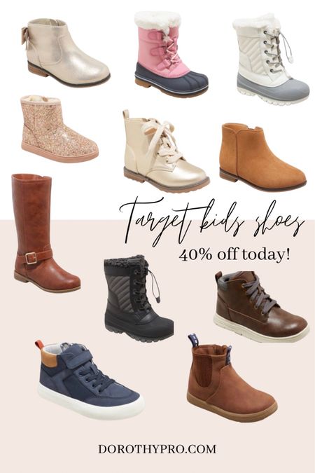 Target Black Friday sales— Target kids shoes / target boots on Black Friday sale!!! 40% off women’s, men’s, & kids boots + outerwear! 

Gifts for kids. Christmas gifts for children. Girls boots. Boys boots. Chukka boots. Snow boots. Target finds. Target style.

#LTKsalealert #LTKunder50 #LTKCyberweek