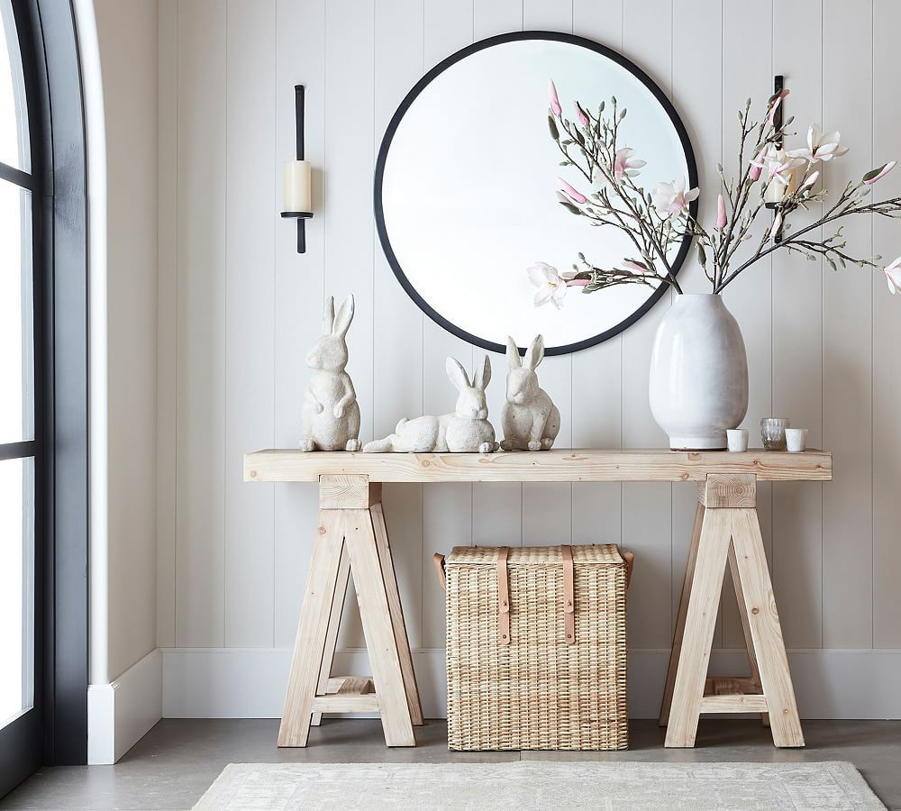 Handcrafted Terracotta Bunny Sculptures | Pottery Barn (US)