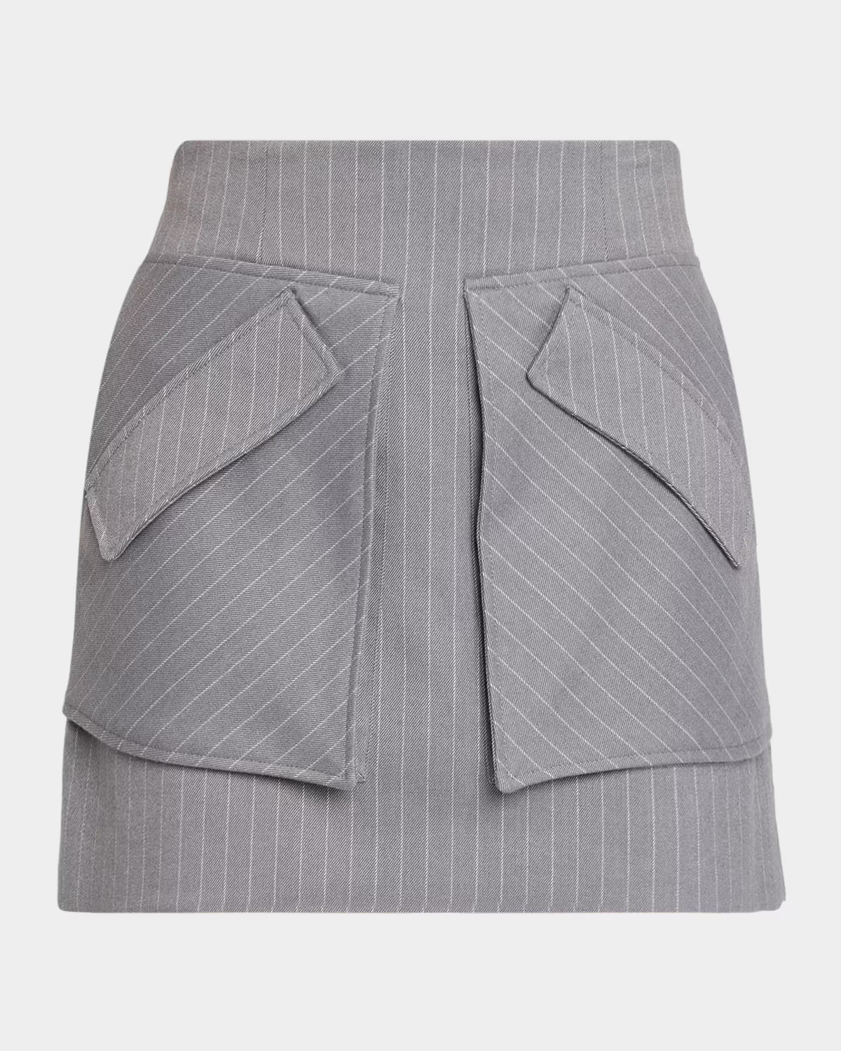 Cherry Grey Pinstripe Skirt | Neiman Marcus