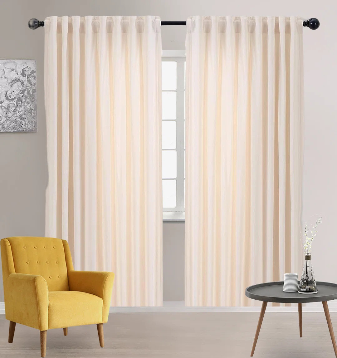 Polyester Room Darkening Curtain Pair (Set of 2) | Wayfair North America