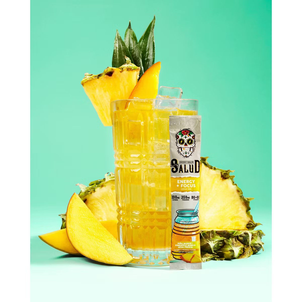 Salud Energy + Focus Pineapple Mango Drink Mix - 6pk/1.27oz | Target