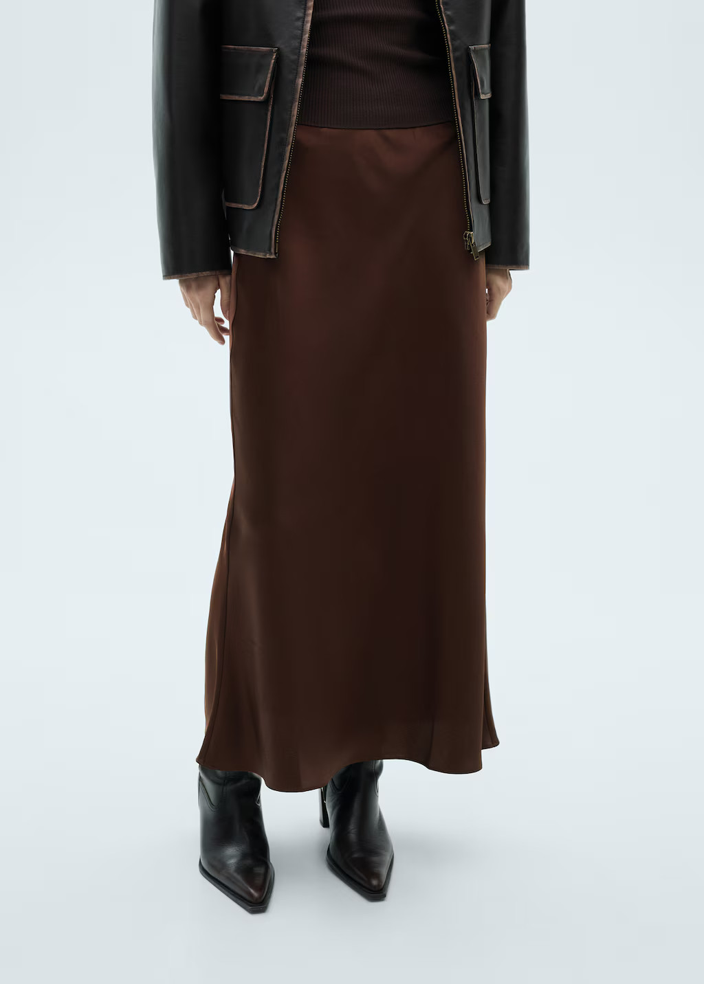 Midi satin skirt - Women | MANGO USA | Mango (US/MX/AU)