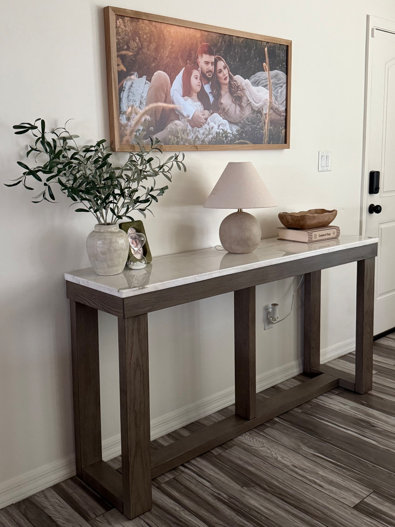 Ashley Yuma Furniture Store Console
Small Woods Picture Frame 
Photography @Dalielaphotography 

#LTKFindsUnder50 #LTKHome #LTKFindsUnder100