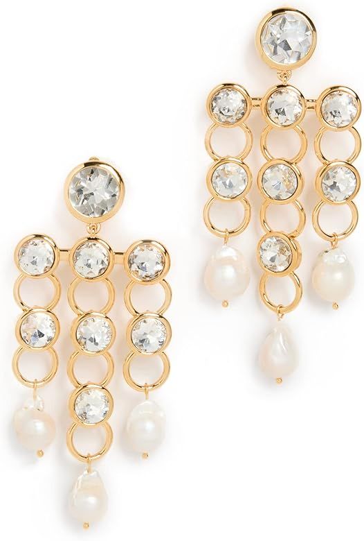Lele Sadoughi Women's Crystal Link Chandelier Earrings | Amazon (US)
