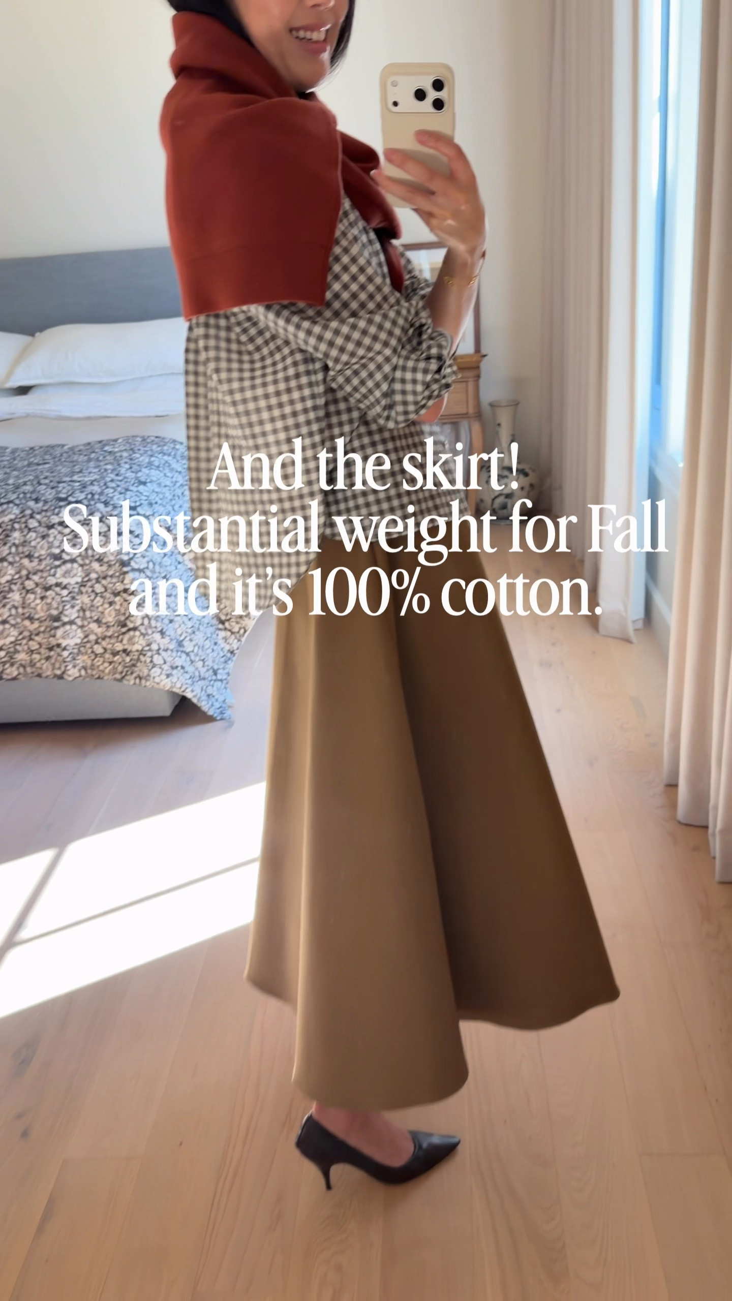 And the skirt! Substantial weight for Fall and it’s 100% cotton. 

I’m wearing a size 4. 

@Neiman Marcus #NeimanMarcusPartner

#LTKootd #LTKWorkwear #LTKSaleAlert