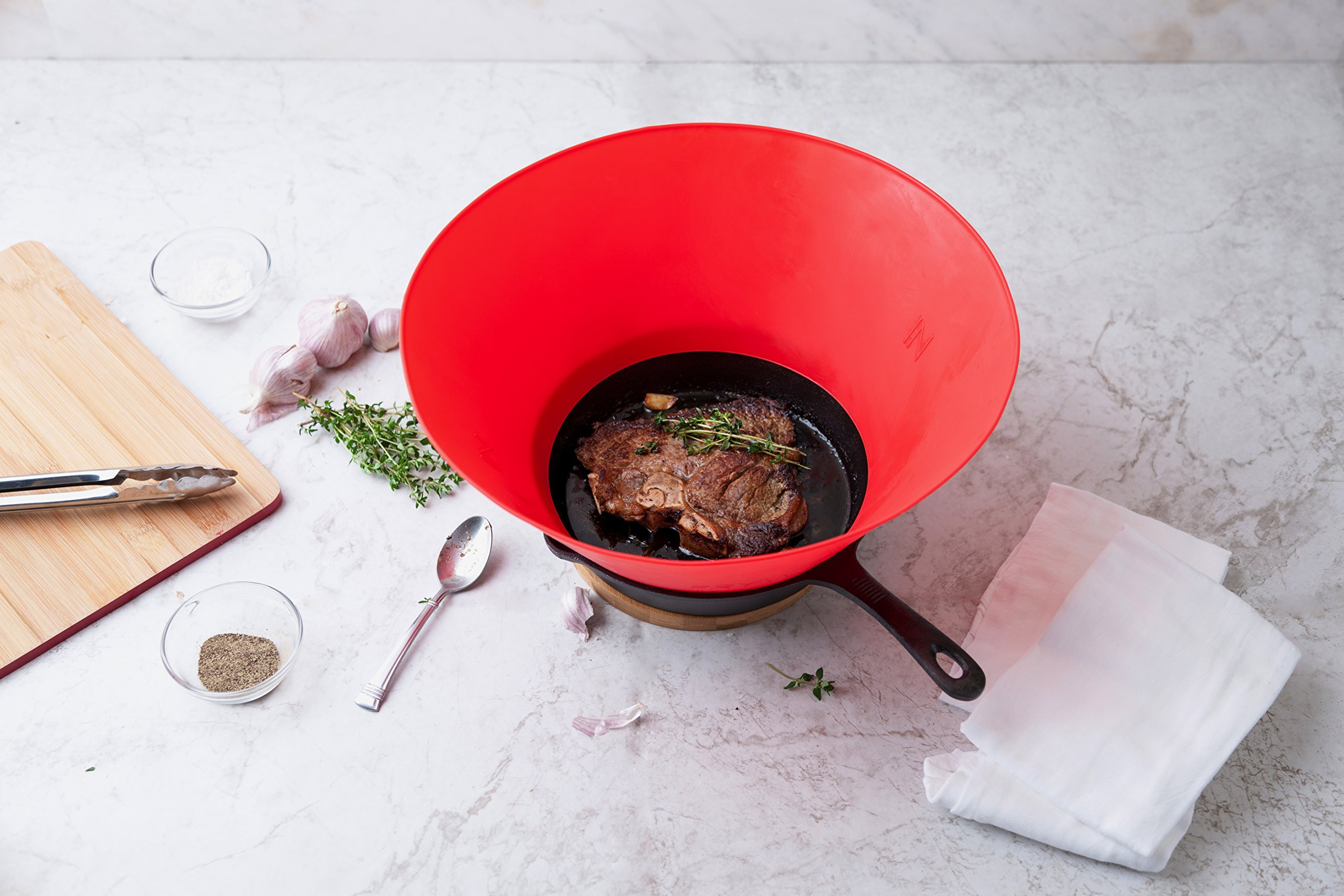 Frywall 10 (Medium) - Red - Splatter Guard, as Seen on Shark Tank | Amazon (US)