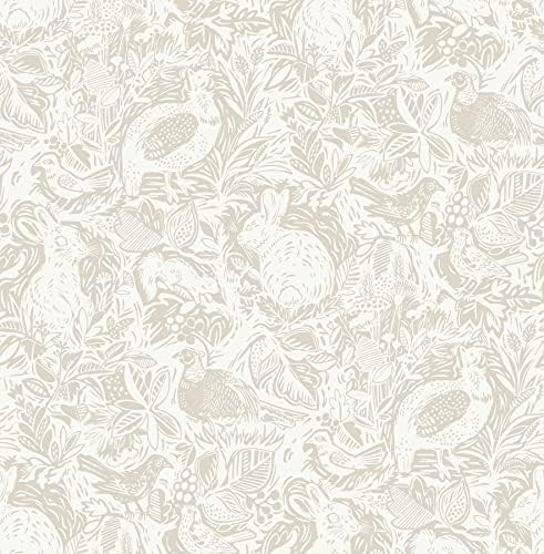 Cream Terrene Peel & Stick Wallpaper | Amazon (US)