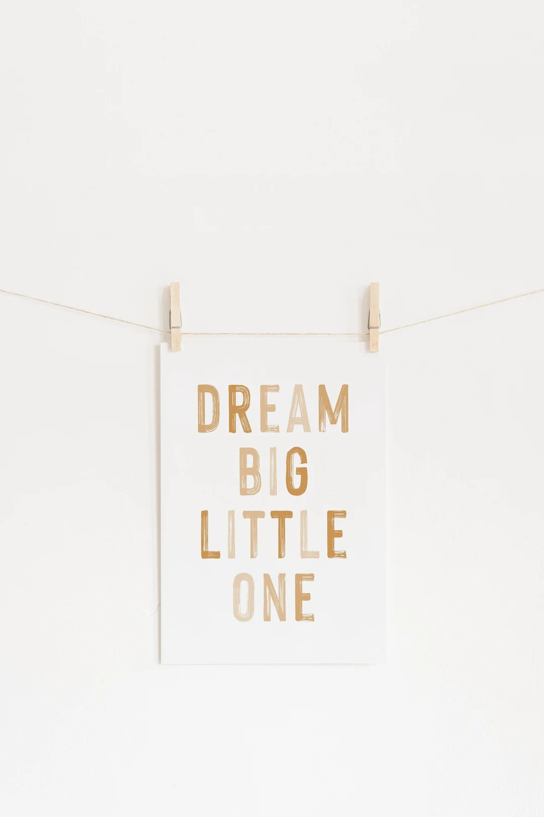 DIGITAL DOWNLOAD • Dream Big Little One • Nursery Decor Boho • Kids Room Decor Neutral Must... | Etsy (US)