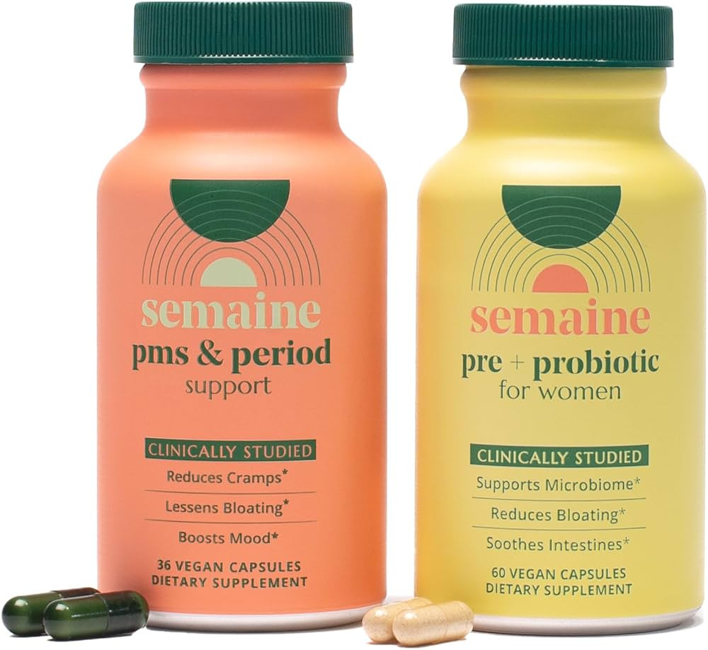 Bye Bye Cramps & Bloating Bundle - Ease Cramps & Bloating, Nourish Gut Health, Soothe IBS & Perio... | Amazon (US)