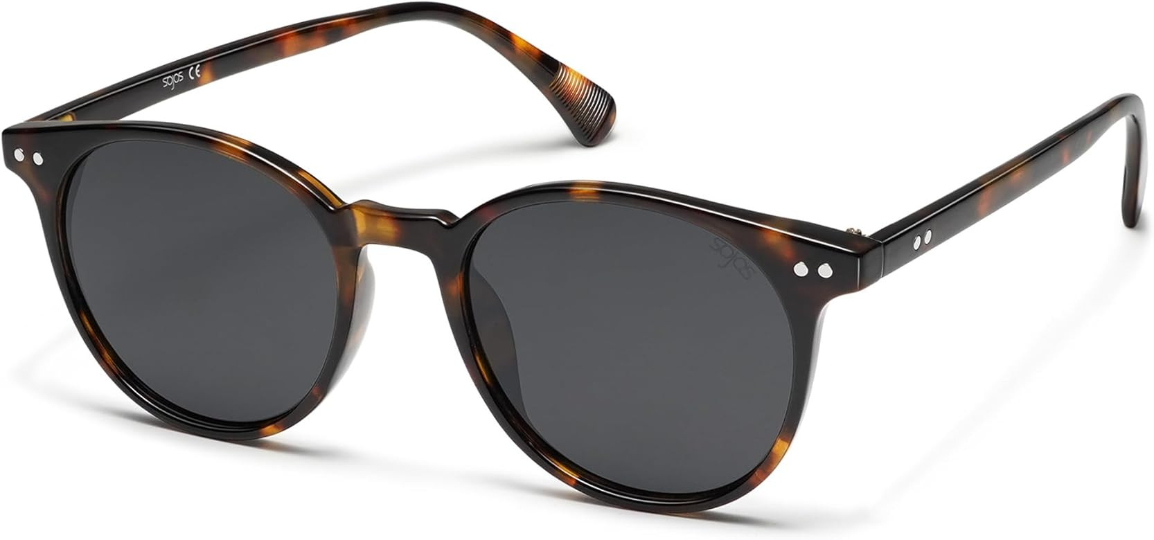 SOJOS Small Round Classic Polarized Sunglasses for Women Men Vintage Style UV400 Lens SJ2113 | Amazon (US)