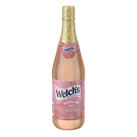 Welch's Non-Alcoholic Sparkling Rosé Grape Juice Cocktail, 25.4 fl oz Bottle | Walmart (US)
