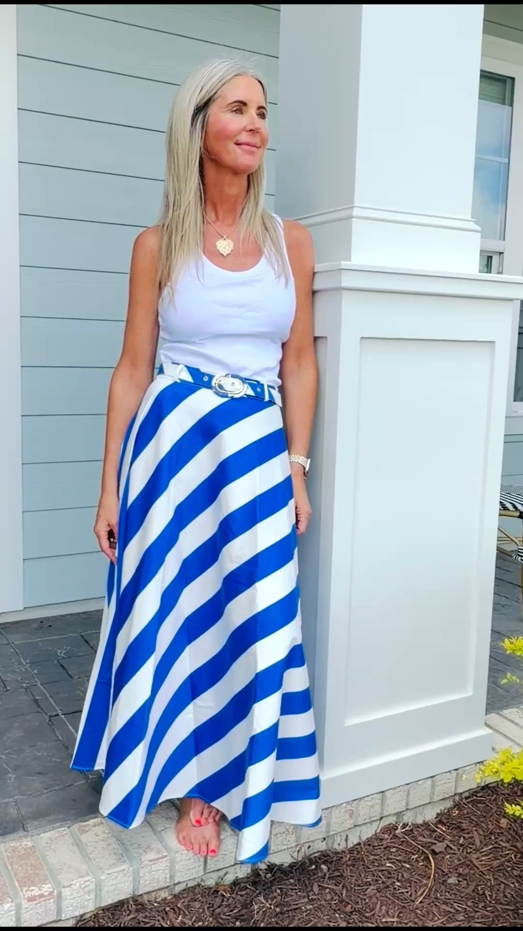 I love this belted Zara skirt! Will definitely be wearing it for Memorial Day. I linked a few similar skirts here. As well as a built-in rib tank. Easy throw it on and go.

#LTKgrwm #LTKootd #LTKOver40