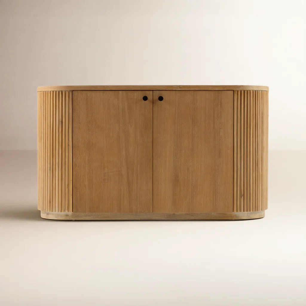 Fitzroy - Modern Natural Acacia Buffet | Wayfair North America