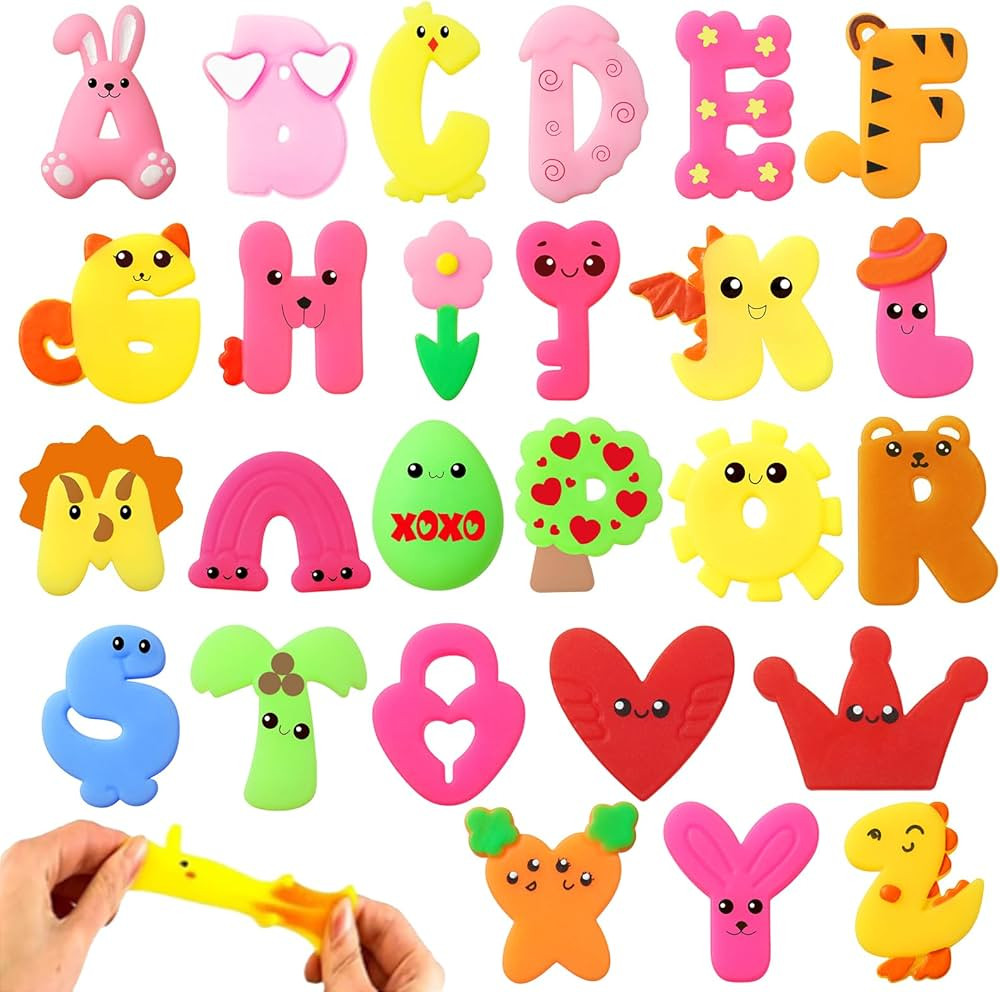 Abc Mochi Squishy Learning Toys Gifts for Toddler Kids Ages 3-5 1 2 3 Boy Girl year old, Goodie B... | Amazon (US)