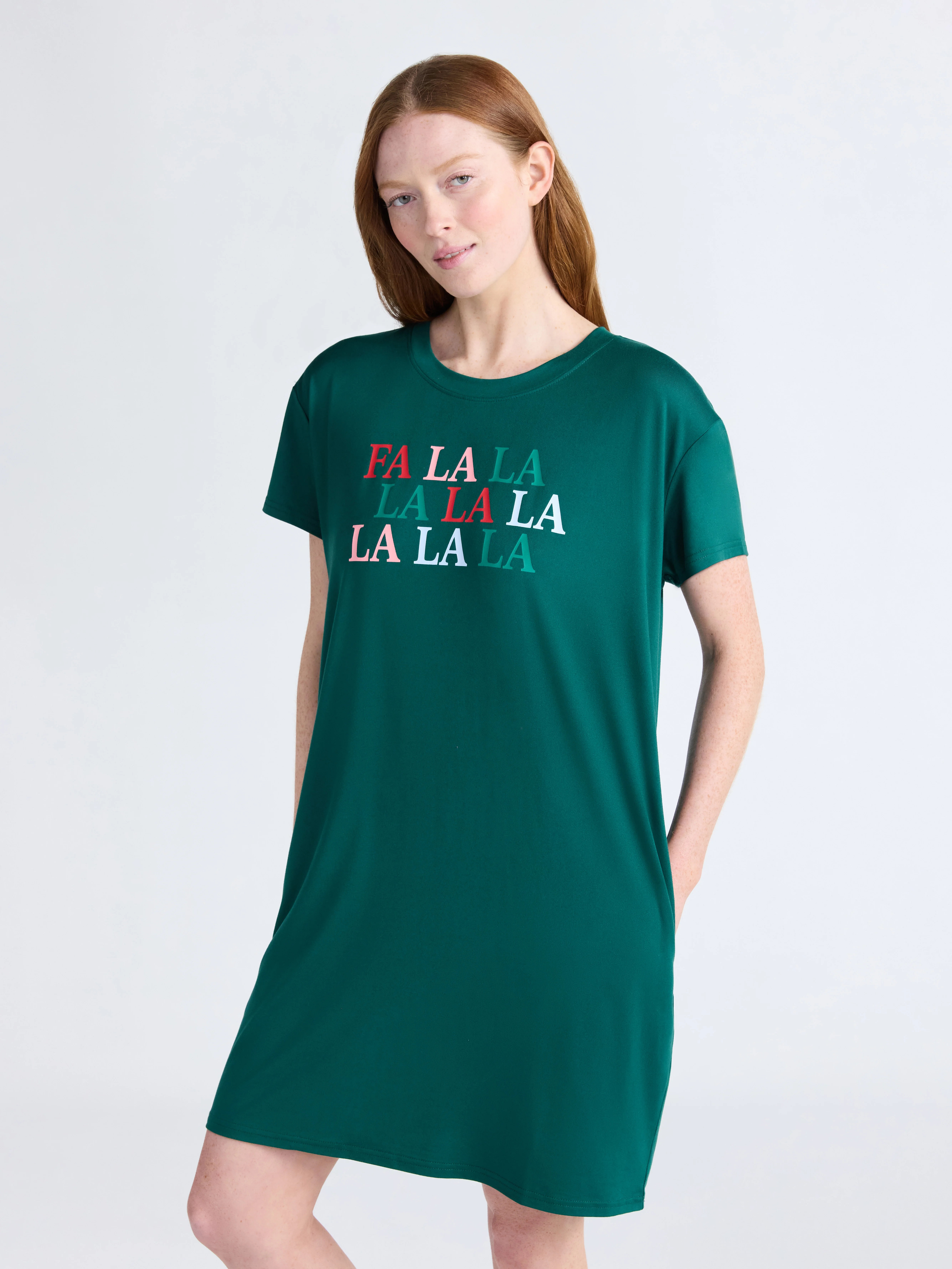 Joyspun Women's Dreamy Soft Collection Sleepshirt with Short Sleeves, Sizes S/M-2X/3X | Walmart (US)