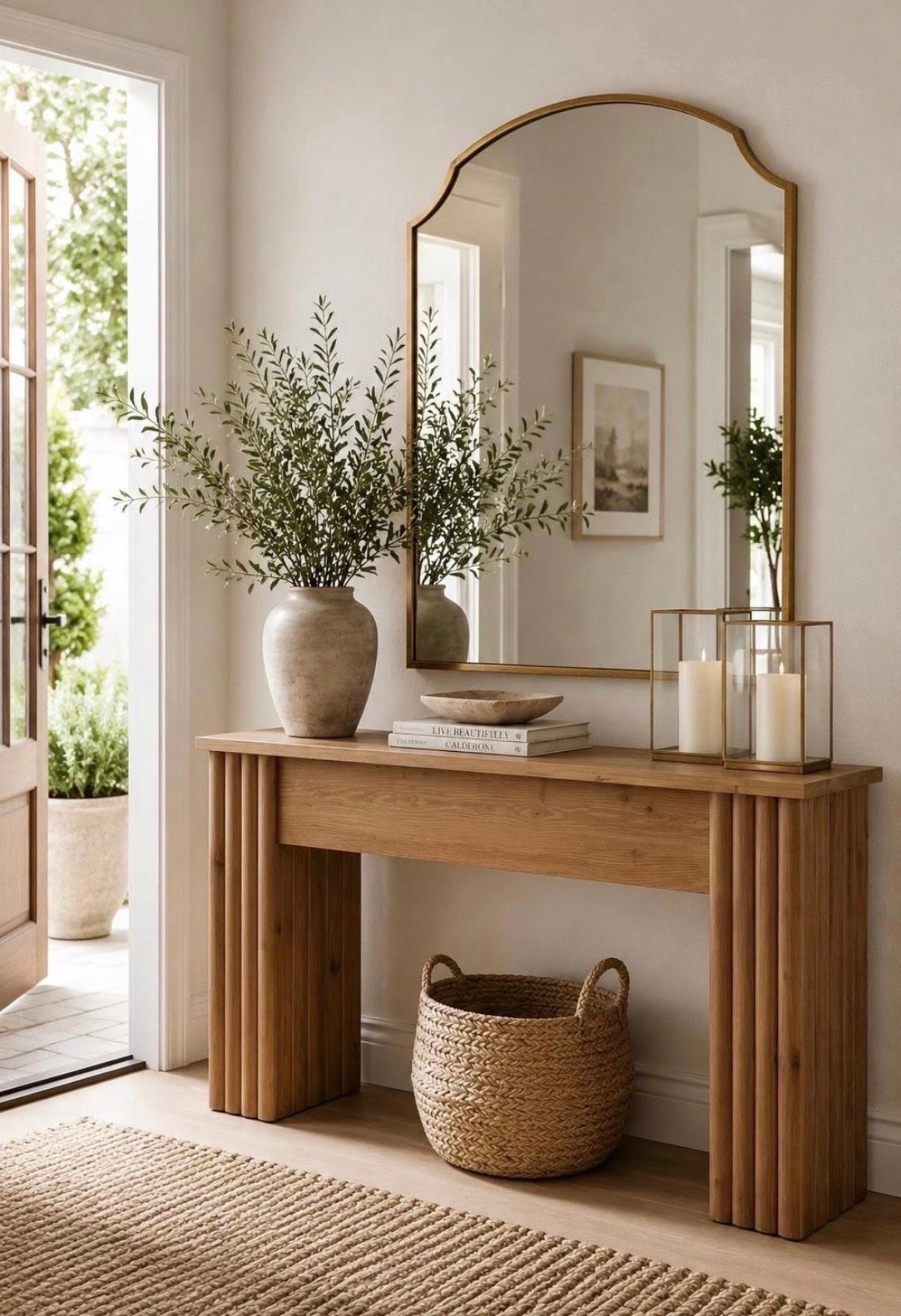 Obsessed with this entryway styling AND you can buy the console table & mirror for $345 in total! 

Such a steal!! Major designer look for less on both items 👏🏼🌿✨

Console table, entryway mirror,  designer looks for less, entryway styling, wall mirror, wayfair sale

#LTKSaleAlert #LTKHome #LTKdayinmylife