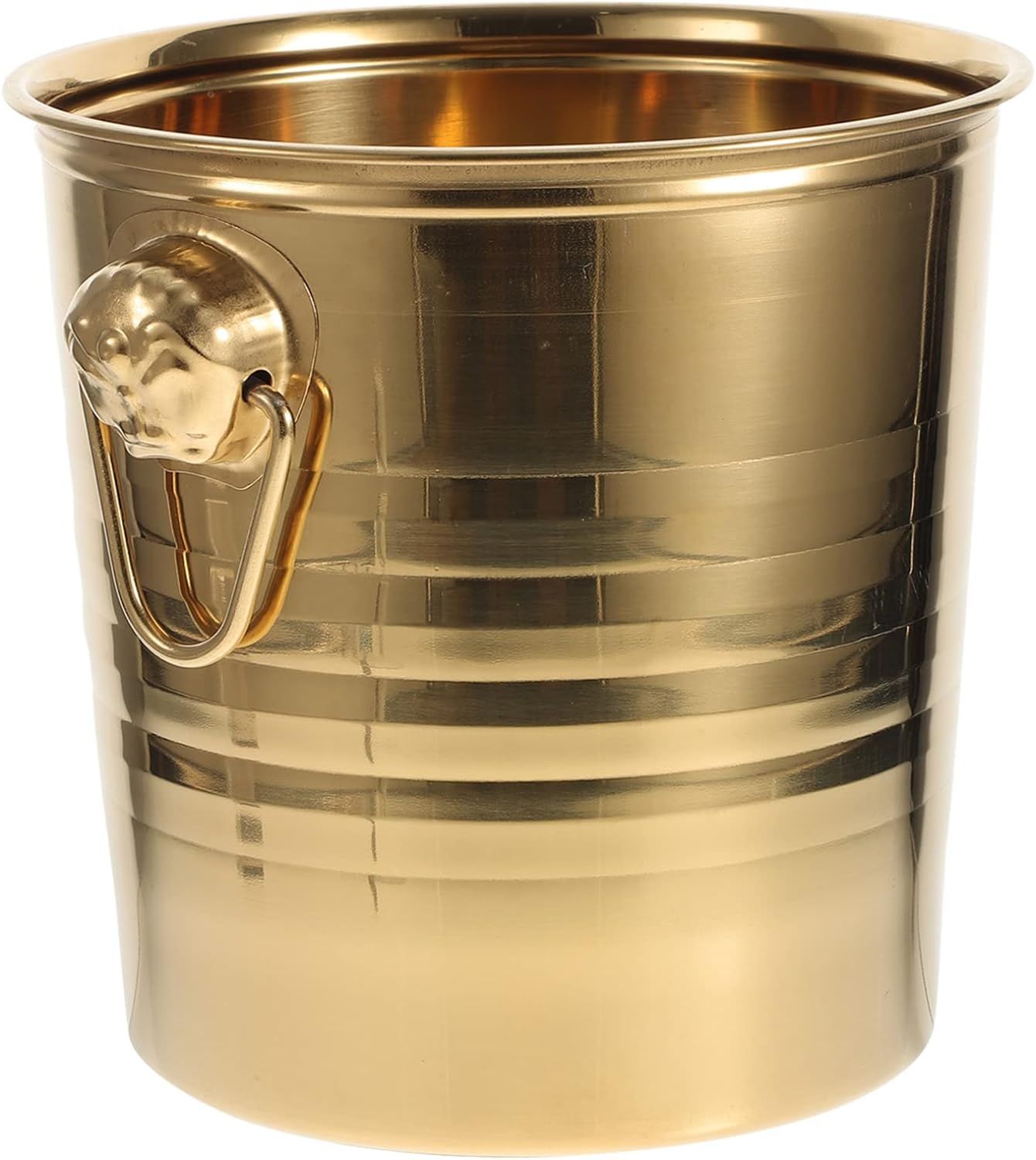 BESTOYARD Metal Ice Buckets Stainless Steel Ice Bucket Golden Cooler Bucket Champagne Wine Drinks... | Amazon (US)