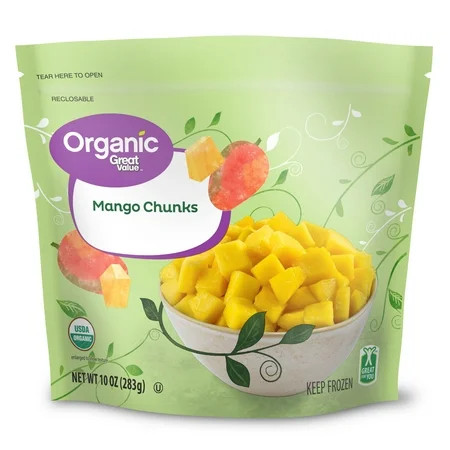 Great Value Organic Frozen Mango Chunks, 10 Oz | Walmart Online Grocery