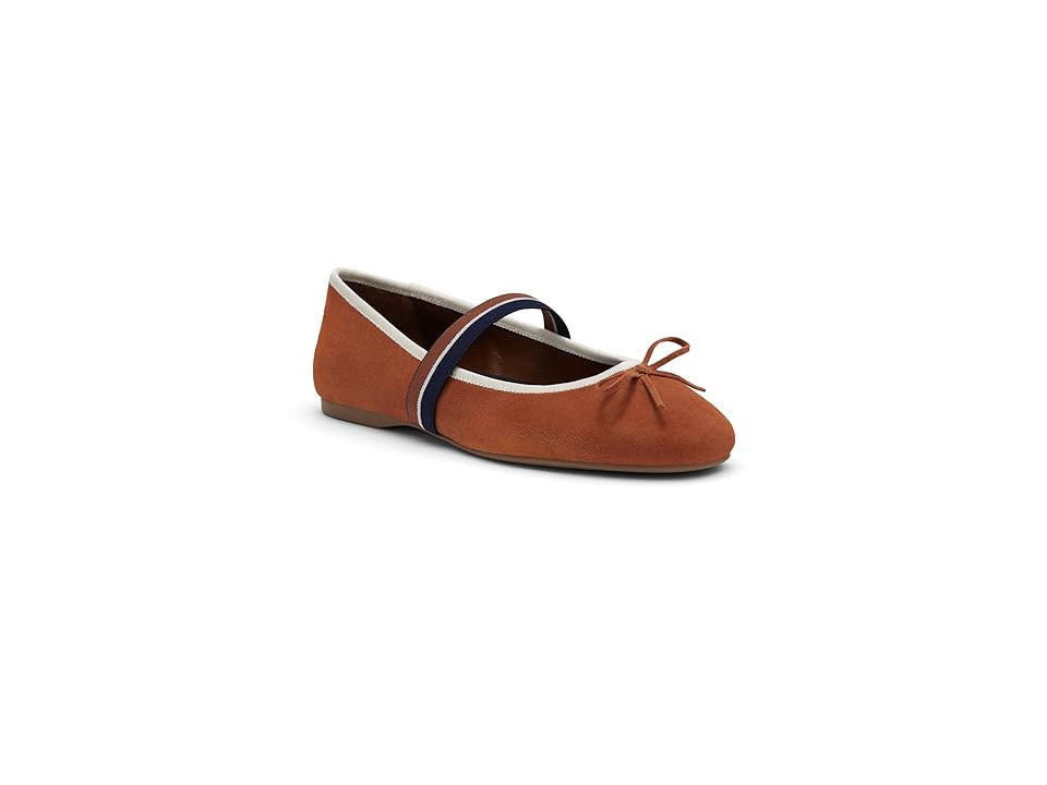 Birdies Hummingbird Mary Jane Suede Flat (Rum) Women's Shoes | Zappos