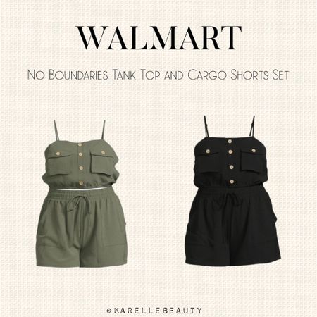 Walmart No Boundaries Juniors Tank Top and Cargo Shorts Set. 

#LTKSaleAlert #LTKFindsUnder50 #LTKPlusSize